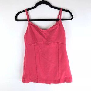 Lululemon Womens Athletica Tank Top with Hook and Latch Bra Closure Yoga Pink 8